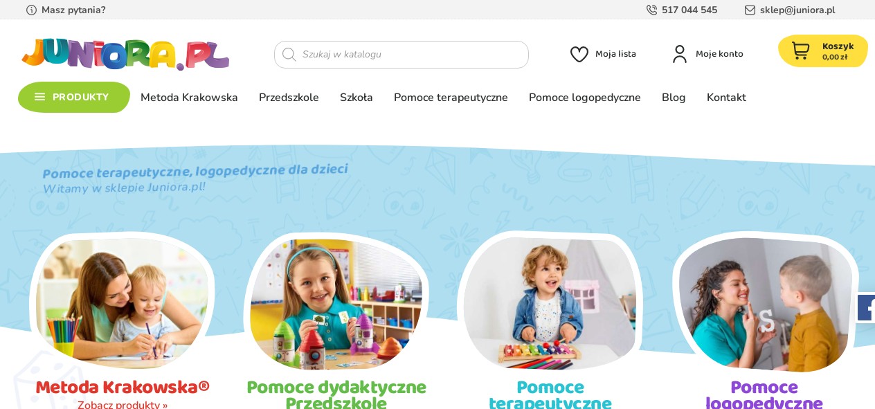 Pomoce logopedyczne, terapeutyczne sklep Juniora.pl